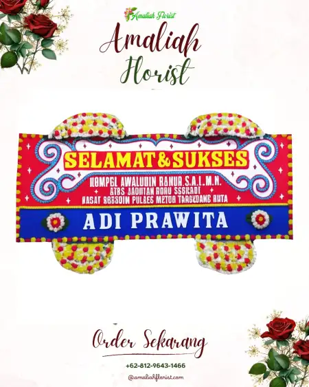 Papan Bunga Ucapan Selamat Kwandang