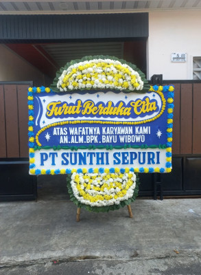 Papan Bunga Duka di Kwandang